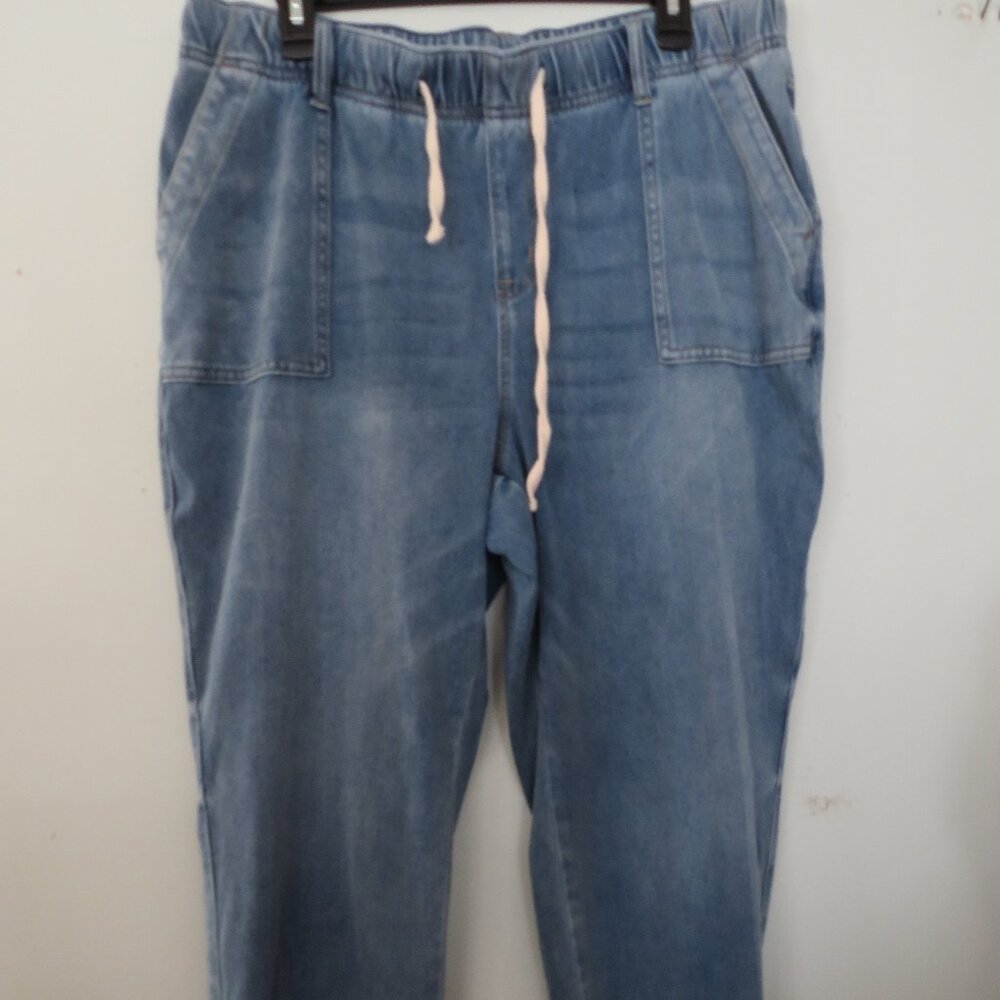 Layne Bryant stretch knit denim jogger size 16